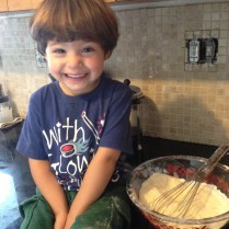 He he I'm making muffins.